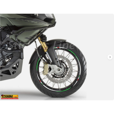 Adesivi ruote moto strisce cerchi Aprilia Caponord 1200 RALLYE (19+17 Pollici)R3