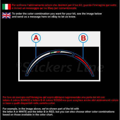 Adesivi ruote moto strisce cerchi Benelli Tre 1130 K tre-k AMAZONAS (19+17 P.)R3
