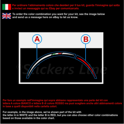 Adesivi ruote moto strisce cerchi Ducati MULTISTRADA 950 (19+17 P.) Racing3