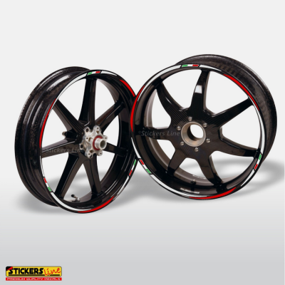 Adesivi ruote moto strisce cerchi Ducati MULTISTRADA 950 (19+17 P.) Racing3