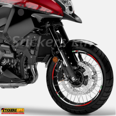Adesivi ruote moto strisce cerchi Honda Crosstourer 1200 ABS (19+17 P.) Rac. 3