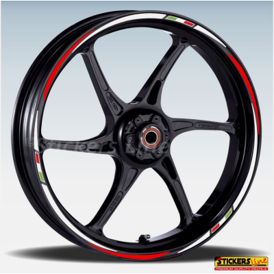 Adesivi ruote moto strisce cerchi per KTM 390 adventure (19+17 Pollici) R3