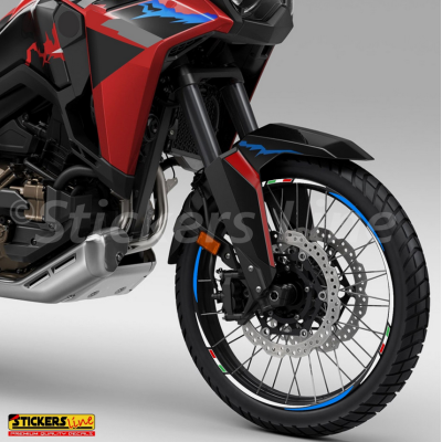 Adesivi ruote moto strisce cerchi Honda AFRICA TWIN CRF 1000 L (21+18 P.) Rac. 3