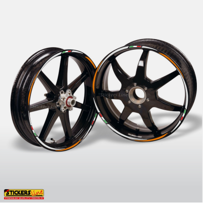 Adesivi ruote moto strisce cerchi APRILIA RX 125 (21+18 Pollici) Racing 3