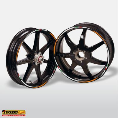 Adesivi ruote moto strisce Yamaha Teneré 700 World (21+18 Pollici) Racing 3