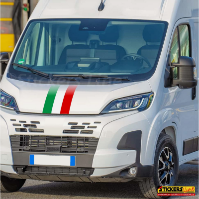 Fascia adesiva TRICOLORE lunghezza cm 120  bandiera italiana