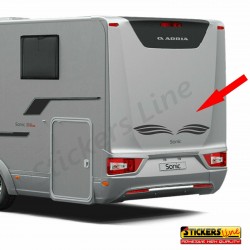 Adesivi per camper ONDE ALI adesivo roulotte furgoni barche cm 80x21