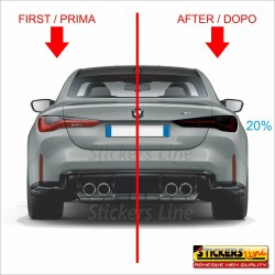 Pellicola oscuramento fari fanali APA TL/92.3-FP MEDIA 35% auto moto cm 50x175