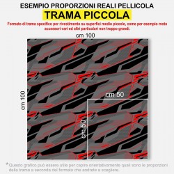 Pellicola mimetica Wrapping mimetico camo Geometric RED STORM auto tuning moto