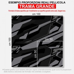 Pellicola mimetica Wrapping mimetico camo Geometric GRAY STORM auto moto