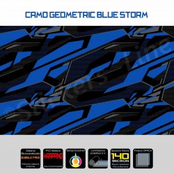 Pellicola mimetica Wrapping mimetico camo Geometric BLUE STORM auto moto