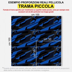 Pellicola mimetica Wrapping mimetico camo Geometric BLUE STORM auto moto
