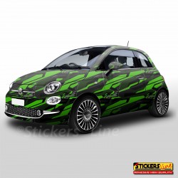 Pellicola mimetica Wrapping mimetico camo Geometric GREEN STORM auto moto
