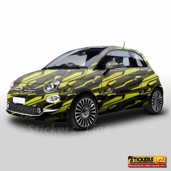 Pellicola mimetica Wrapping mimetico camo Geometric YELLOW STORM auto moto