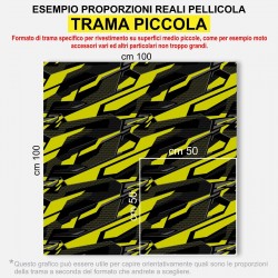 Pellicola mimetica Wrapping mimetico camo Geometric YELLOW STORM auto moto