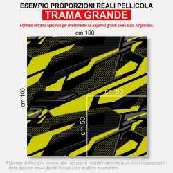 Pellicola mimetica Wrapping mimetico camo Geometric YELLOW STORM auto moto