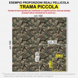 Pellicola mimetica Wrapping mimetico BOSCO camo auto moto caccia pesca soft air MOD.2