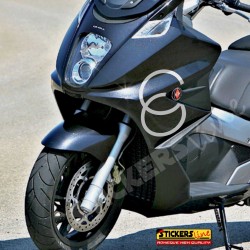 2 adesivi scudo anteriore Doppio Anello per Gilera GP800 GP 839 corsa gp 800