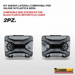 Kit 2 adesivi per valigie in plastica nera BMW R1250 - F850 - F750 GS vario style Triple Black