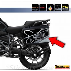 2 adesivi valigie vario BMW R1250GS Rallye R 1250GS K50 GS Compatibili GS