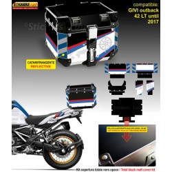 Kit COMPLETO adesivi COMPATIBILI bauletto top case GIVI 42 LT 2017 x BMW R1250HP