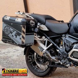 Kit completo adesivi valigie bmw 1250 GS adventure lc modello TRIPLE BLACK 2021