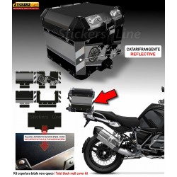 Kit completo adesivi top case bauletto bmw 1250 GS adventure TRIPLE BLACK 2021