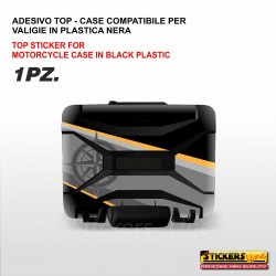 1 adesivo per Top Case BMW R1250 GS EXCLUSIVE valigie in plastica nera borse nere vario