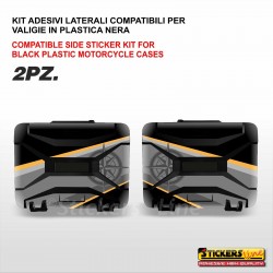 Kit 2 adesivi per valigie in plastica nera BMW R1250 GS EXCLUSIVE borse nere vario