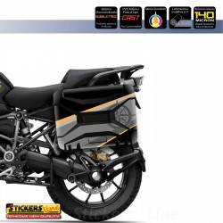 Kit 3 adesivi per valigie in plastica nera BMW R1250 GS EXCLUSIVE borse nere vario