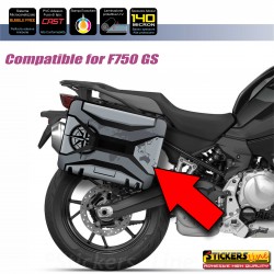 Kit 3 adesivi per valigie in plastica nera BMW R1250 - F850 - F750 GS vario style Triple Black