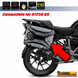 Kit 2 adesivi per valigie in plastica nera BMW R1250 - F850 - F750 GS vario style Triple Black