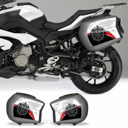 Kit completo 2 adesivi valigie BMW S1000XR Mod. 2 Grafiche protettive S 1000 XR
