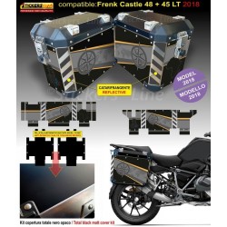Kit adesivi valigie BMW R1250GS LC GS EXCLUSIVE standard normal mod Frenk Castle