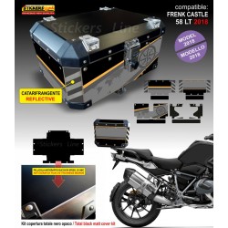 Kit adesivi top case bauletto Frenk Castle 58 LT 2018 BMW R1250 GS Exclusive _ Yellow