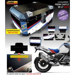 Kit adesivi bauletto top case Frenk Castle 58 LT 2018 BMW R1250 GS RALLYE / HP