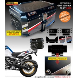 Kit COMPLETO adesivi COMPATIBILI bauletto top case GIVI 58 LT 2018 x BMW R1250GS