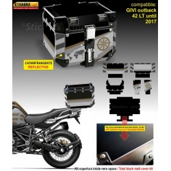 Kit COMPLETO adesivi COMPATIBILI top case GIVI 42 LT 2017 x BMW R1250 Exclusive