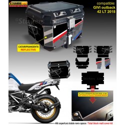 Kit COMPLETO adesivi COMPATIBILI bauletto top case GIVI 42 LT 2018 x BMW R1250GS