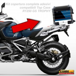 Kit Adesivi Top Case BMW R1250 GS adventure TROPHY 2022 - 23 bags stickers M.2
