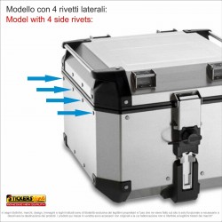 Kit adesivi bauletto top case GIVI 42 LT compatibili per DUCATI Multistrada