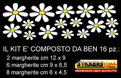 adesivi fiori
